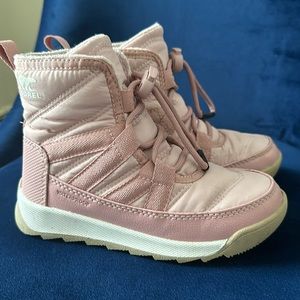 Sorel pink girl boots waterproof